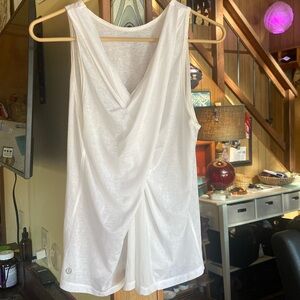 Lululemon small tank white ruched
